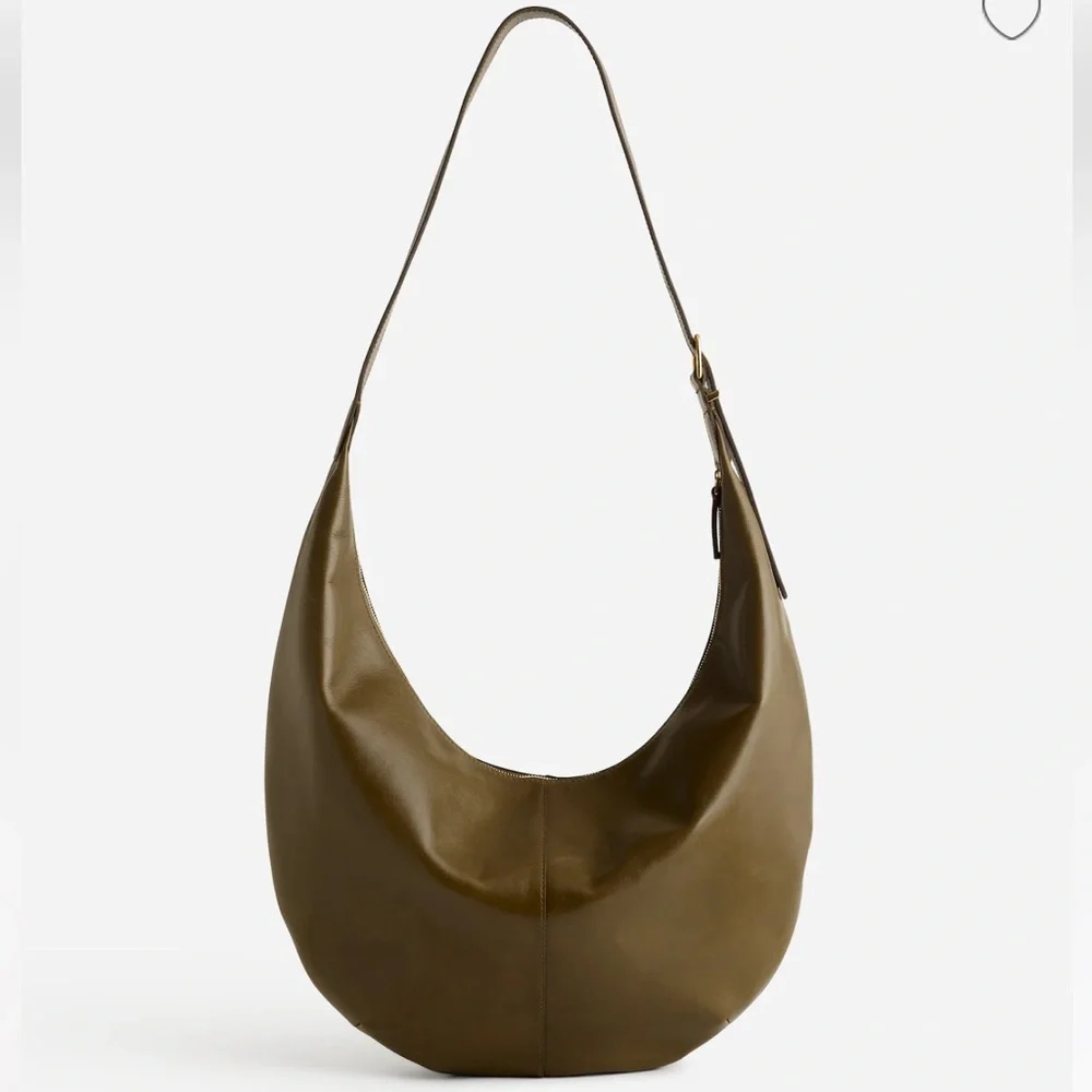 ☕️🍃Madewell The Essential Curve Shoulder Bag in Shaded Green